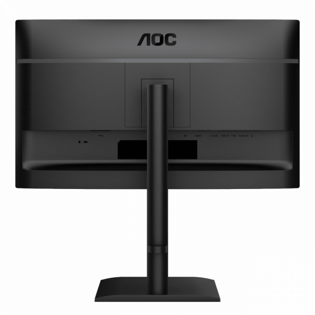 Монитор AOC 24E4U 23.8" 1920x1080, IPS, 200Hz, 80M:1, 300cd, 4 ms, HDMI 1.4, DisplayPort 1.2, 4*USB, Speakers, Height adj 150, pivot, VESA 100, 3Y, White/Silver Монитор AOC 24E4U — для бизнеса и офиса