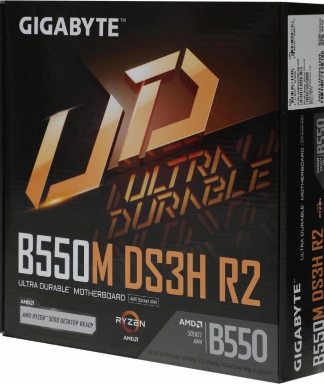 Материнская плата Gigabyte B550M DS3H R2 — для бизнеса и офиса