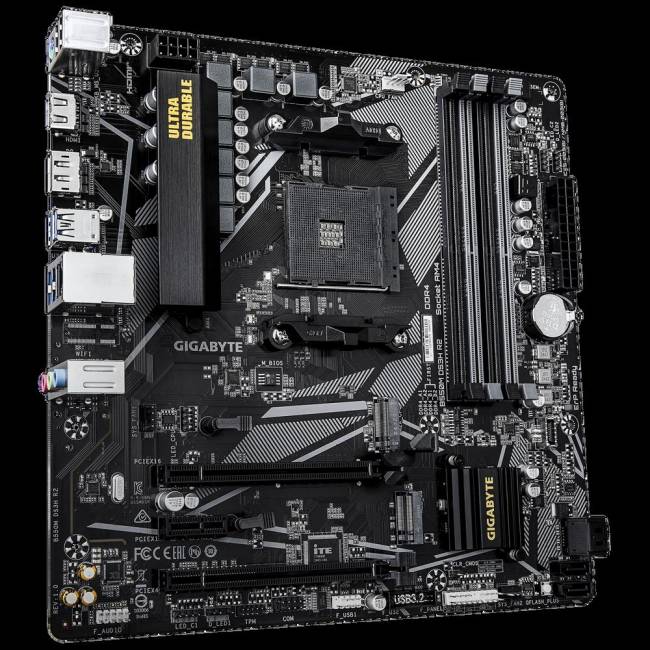 Материнская плата Gigabyte B550M DS3H R2 — для бизнеса и офиса