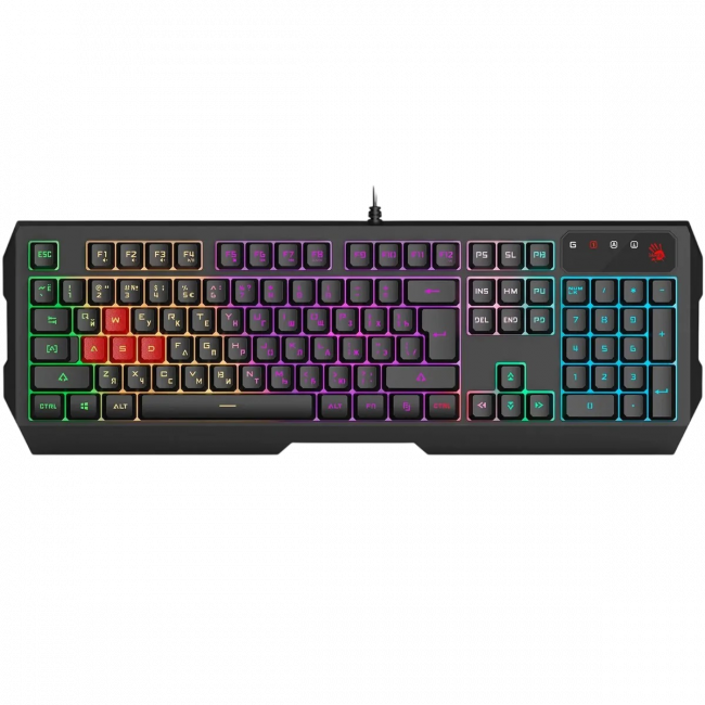 Клавиатура A4Tech Bloody B140N черный USB Multimedia for gamer LED (B140N) A4Tech B140N — для бизнеса и офиса