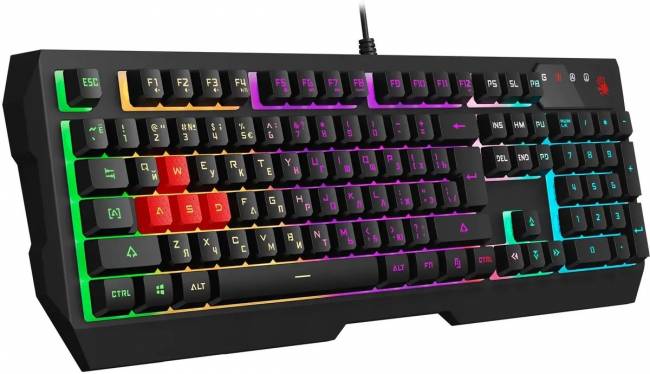 Клавиатура A4Tech Bloody B140N черный USB Multimedia for gamer LED (B140N) A4Tech B140N — для бизнеса и офиса