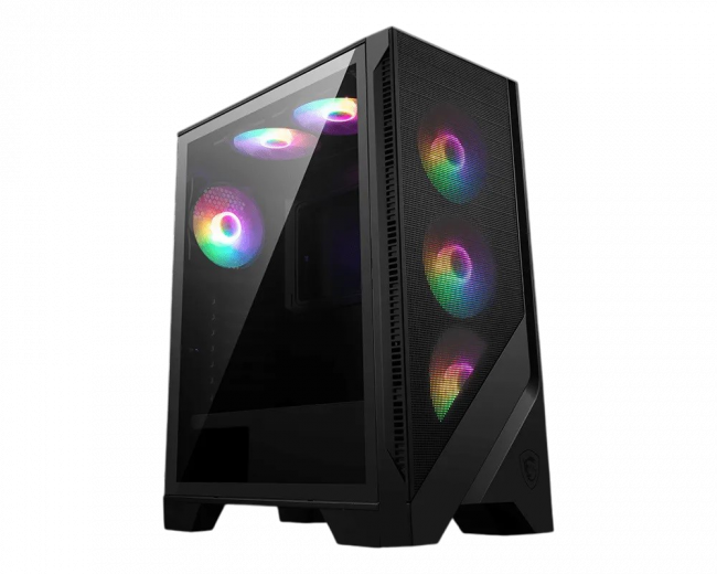 Корпус ПК без блока питания MSI MAG FORGE 120A AIRFLOW Black — для бизнеса и офиса Корпус ПК без блока питания MSI MAG FORGE 120A AIRFLOW Black — для бизнеса и офиса