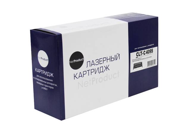 Тонер-картридж NetProduct (N-CLT-C409S) для Samsung CLP-310/315/CLX-3170fn/3175, C, 1K — для бизнеса и офиса
