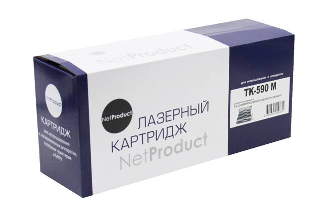 Тонер-картридж NetProduct (N-TK-590M) для Kyocera FS-C5250DN/C2626MFP, M, 5K — для бизнеса и офиса