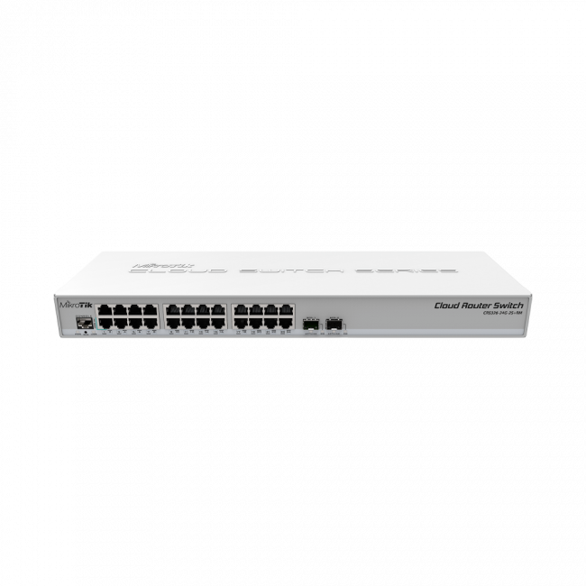 Коммутатор Mikrotik CRS326-24G-2S+RM — для бизнеса и офиса