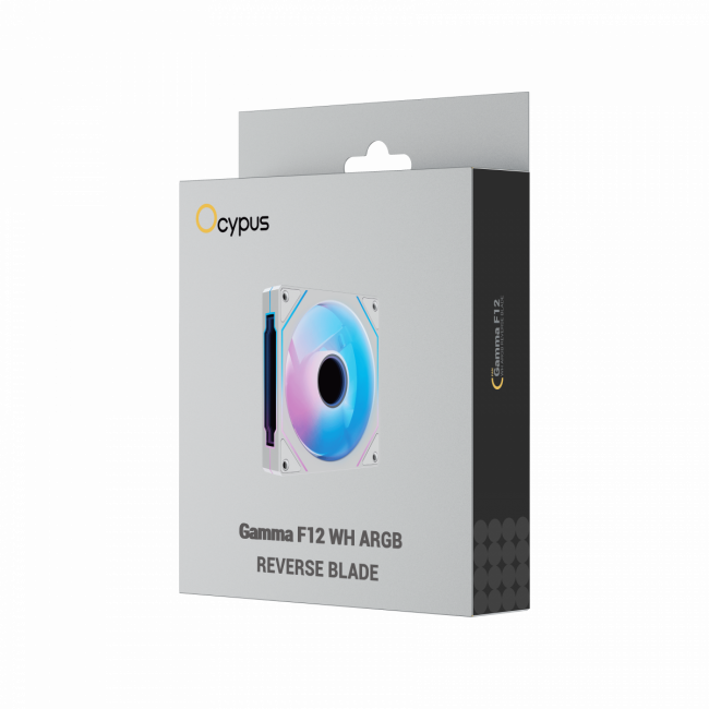 Кулер для корпуса Ocypus Gamma-F12-WH1AM01X-GL — для бизнеса и офиса Кулер для корпуса Ocypus Gamma-F12-WH1AM01X-GL — для бизнеса и офиса