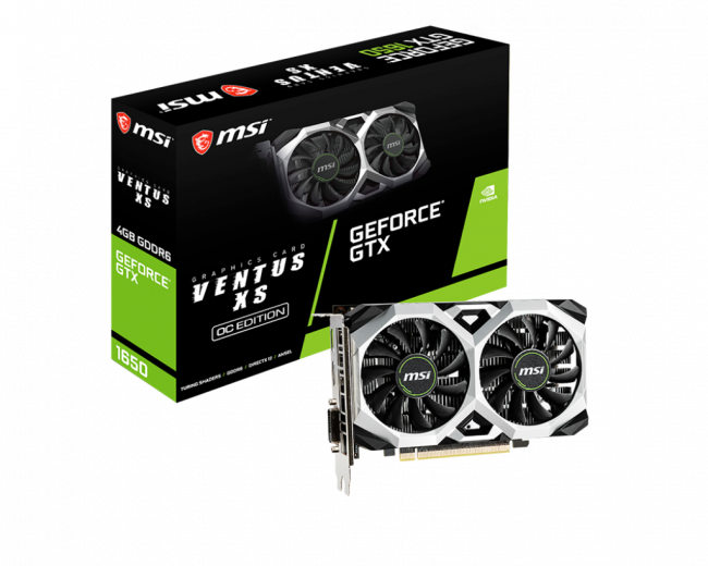 Видеокарта MSI GeForce GTX 1650 D6 VENTUS XS OCV3