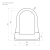 Замок велосипедный U-lock №50 черный — для бизнеса и офиса Замок велосипедный U-lock №50 черный — для бизнеса и офиса