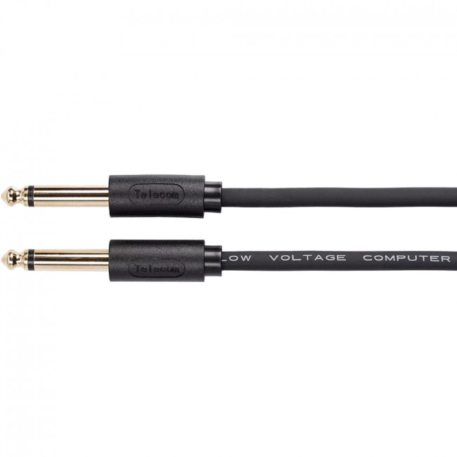 Кабель-соединит 6.35ST(M)/6.35 ST(M), 1.5м, Telecom PRO <TAV6166-1.5M> Кабель-переходник Telecom jack 6.35 mm M/jack 6.35 mm M (TAV6166-1.5M) — для бизнеса и офиса
