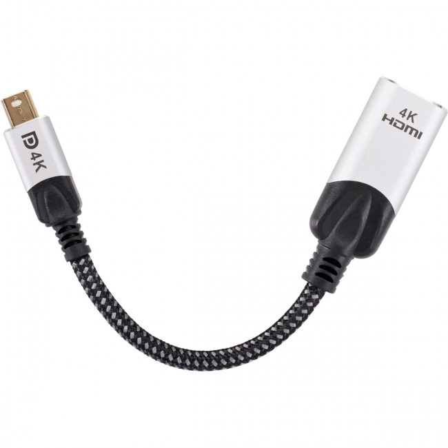 Адаптер miniDisplayPort(M) ---> HDMI(F) 0.15m 4K@60Hz VCOM <CG616M-0.15> Адаптер VCOM Mini DisplayPort M/HDMI F (CG616M-0.15)