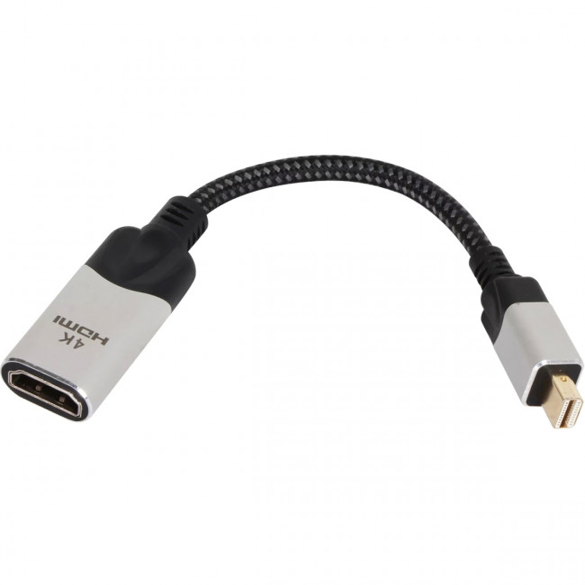 Адаптер miniDisplayPort(M) ---> HDMI(F) 0.15m 4K@60Hz VCOM <CG616M-0.15> Адаптер VCOM Mini DisplayPort M/HDMI F (CG616M-0.15)