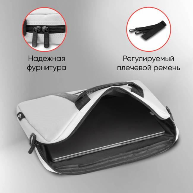 Сумка для ноутбука 15.6" PC PET PCP-1003GR — для бизнеса и офиса Сумка для ноутбука 15.6" PC PET PCP-1003GR — для бизнеса и офиса