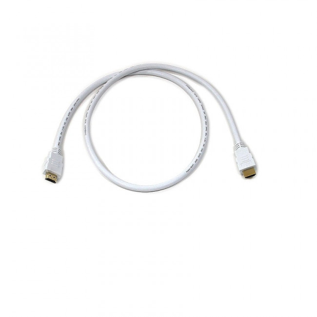 Кабель HDMI 19M/M ver 2.0, 1М, белый  Aopen <ACG711W-1M> AOpen HDMI (m) - HDMI (m) 1м
