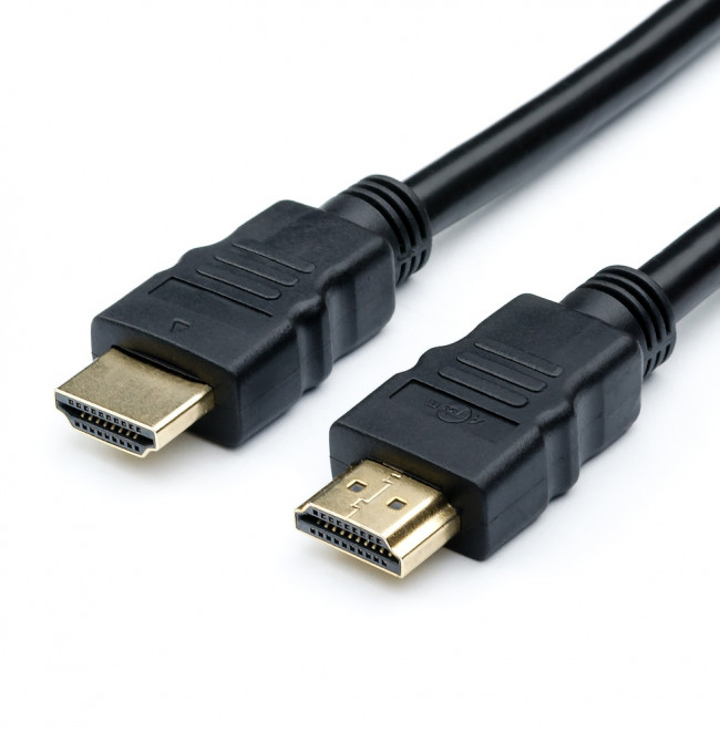 Кабель HDMI 1 m (в пакете) ATcom HDMI (m) - HDMI (m) 1м — для бизнеса и офиса
