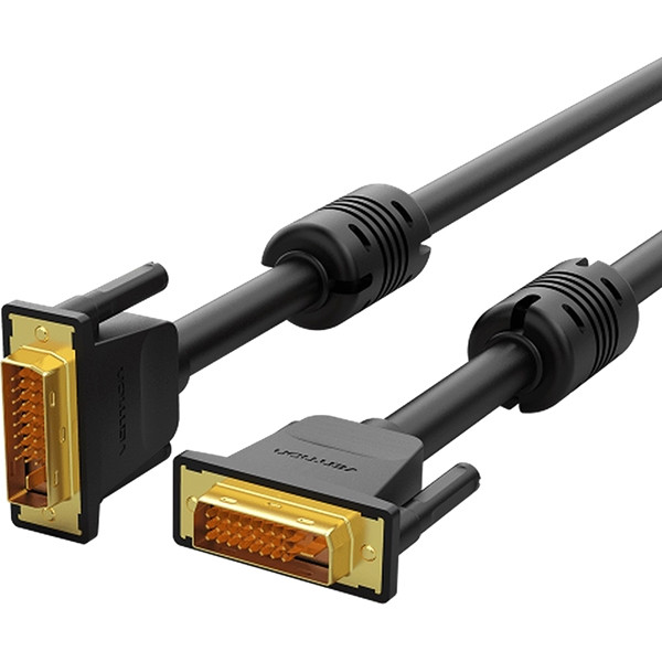 Кабель Vention DVI-D Dual link 25M/25M с ферритовым фильтром - 3м. Кабель Vention DVI-D(m)/DVI-D(m) - 3 м (EAABI) Кабель Vention DVI-D Dual link 25M/25M с ферритовым фильтром - 3м. Кабель Vention DVI-D(m)/DVI-D(m) - 3 м (EAABI)