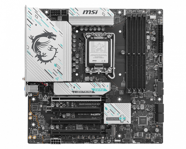 Материнская плата MSI B860M GAMING PLUS WIFI — для бизнеса и офиса