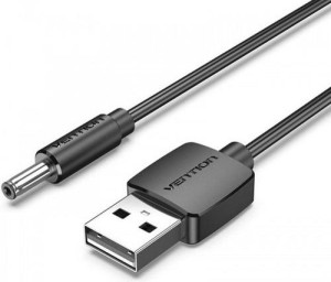 Кабель Vention USB AM/DC-jack 3.5мм M - 1м Чёрный Vention CEXBF Кабель Vention USB AM/DC-jack 3.5мм M - 1м Чёрный Vention CEXBF
