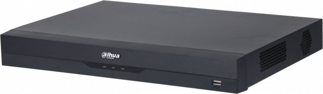 8-канальный IP-видеорегистратор, Входящий поток до 80Мбит/с, сжатие: H.265+ H.265 H.264+ H.264 MJPEG, разрешение записи до 12Мп, накопители: 2 SATA III до 8Тбайт, воспроизведение: 4кн@1080p 1кн@8Мп, видеовыходы: 1 HDMI 1 VGA, cеть: 1 RJ45 100Мбит/с, aудио