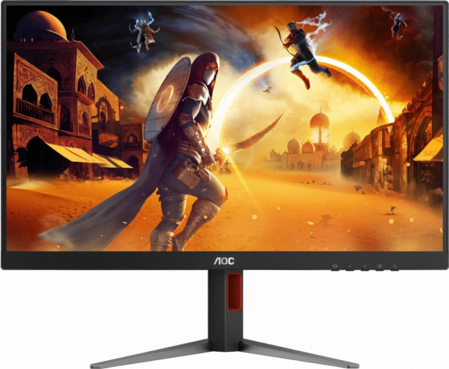 Монитор AOC Q27G4/D 27" 2560x1440, IPS, 200Hz, 80M:1, 250cd, 0.3 ms, HDMI 2.0, DisplayPort 1.4, Height adj 130, pivot, VESA 100, 3Y, Black/Red Монитор AOC Q27G4/D — для бизнеса и офиса Монитор AOC Q27G4/D 27" 2560x1440, IPS, 200Hz, 80M:1, 250cd, 0.3 ms, HDMI 2.0, DisplayPort 1.4, Height adj 130, pivot, VESA 100, 3Y, Black/Red Монитор AOC Q27G4/D — для бизнеса и офиса