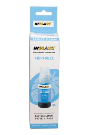 Контейнер с чернилами Hi-Black (HB-108) для Epson  L8050/L18050, CL, 70ml