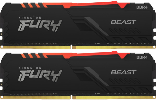 Память оперативная Kingston FURY Beast RGB KF426C16BBAK2/64 — для бизнеса и офиса