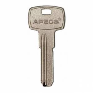 Заготовка вертикального ключа АПЕКС APECS AP-1D 2 паза матовый под бронь