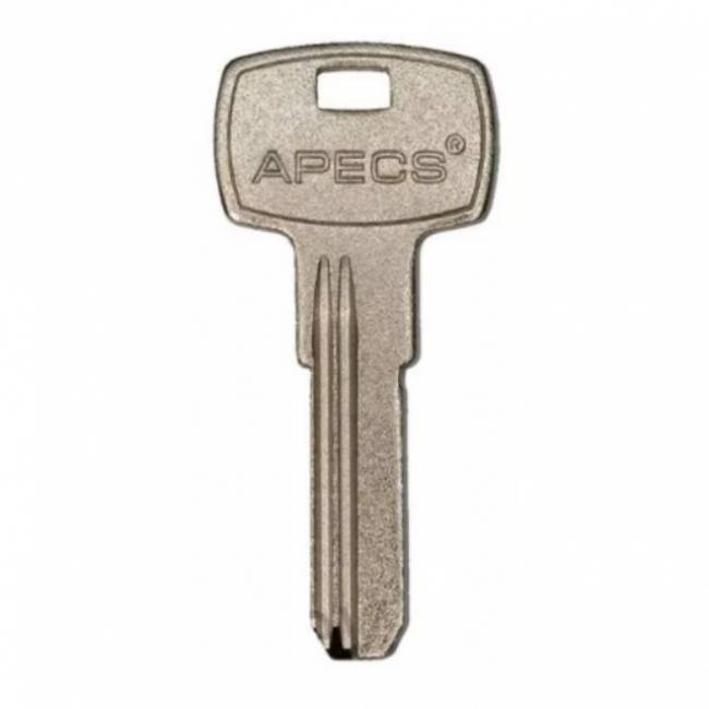 Заготовка вертикального ключа АПЕКС APECS AP-1D 2 паза матовый под бронь — для бизнеса и офиса