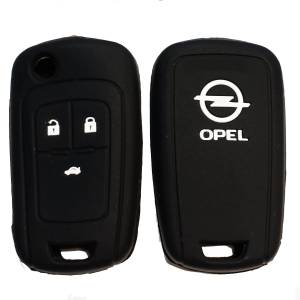 Чехол силиконовый выкидного ключа OPEL 3 кнопки (с лого)