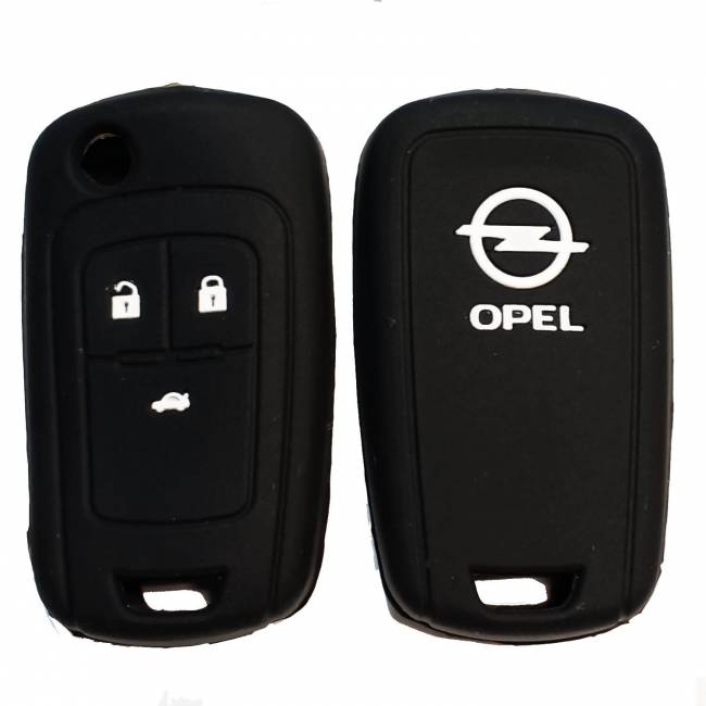 Чехол силиконовый выкидного ключа OPEL 3 кнопки (с лого) — для бизнеса и офиса