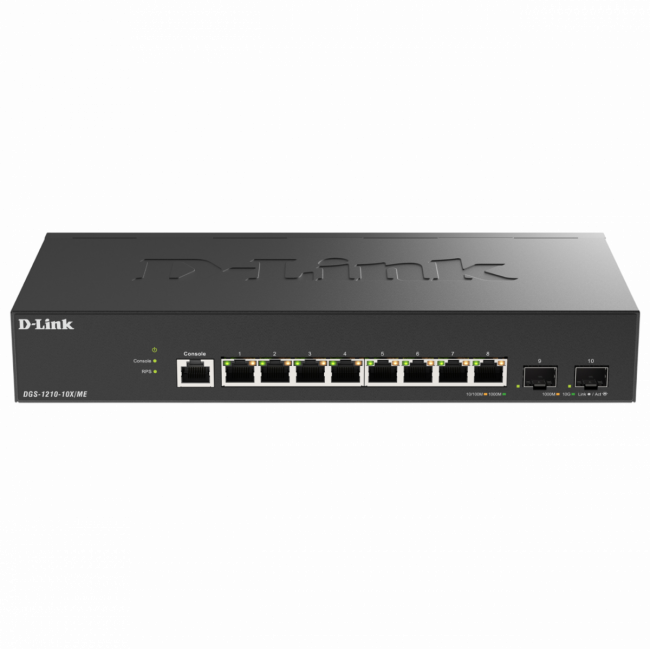 Коммутатор D-Link DGS-1210-10X/ME/C1A — для бизнеса и офиса