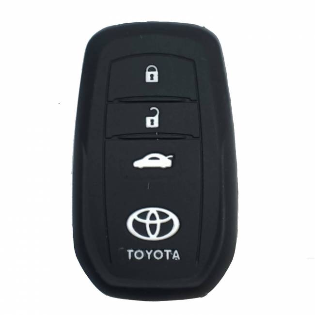 Чехол силиконовый смарт ключа TOYOTA 3 кнопки (с лого) — для бизнеса и офиса