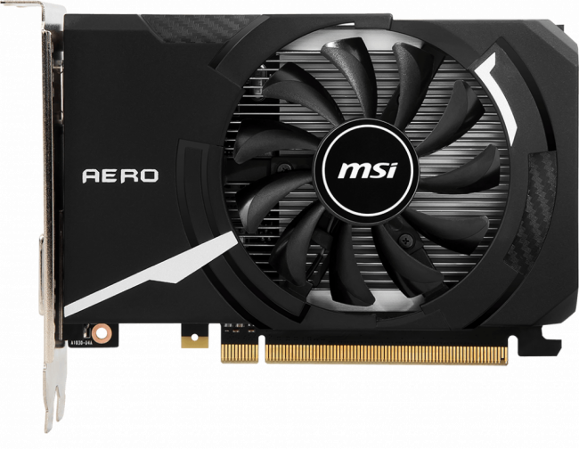 Видеокарта MSI GeForce GT 1030 AERO ITX 4GD4 OC — для бизнеса и офиса