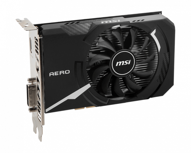 Видеокарта MSI GeForce GT 1030 AERO ITX 4GD4 OC — для бизнеса и офиса
