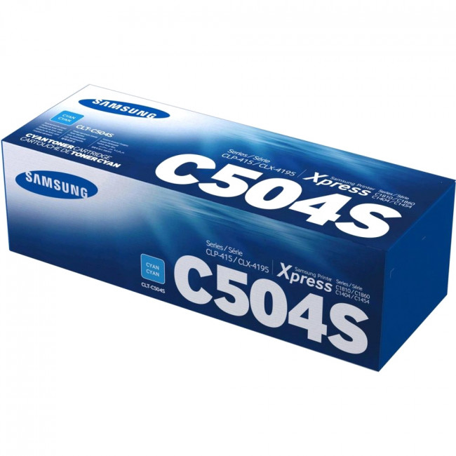 Тонер-картридж Samsung CLT-C504S Cyan Toner Cartridg (SU027A)