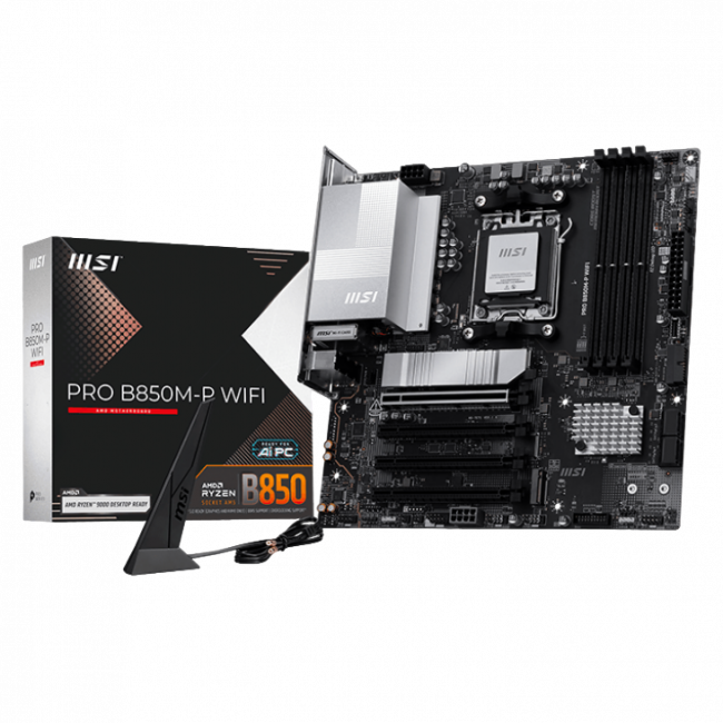 Материнская плата MSI PRO B850M-P WIFI — для бизнеса и офиса