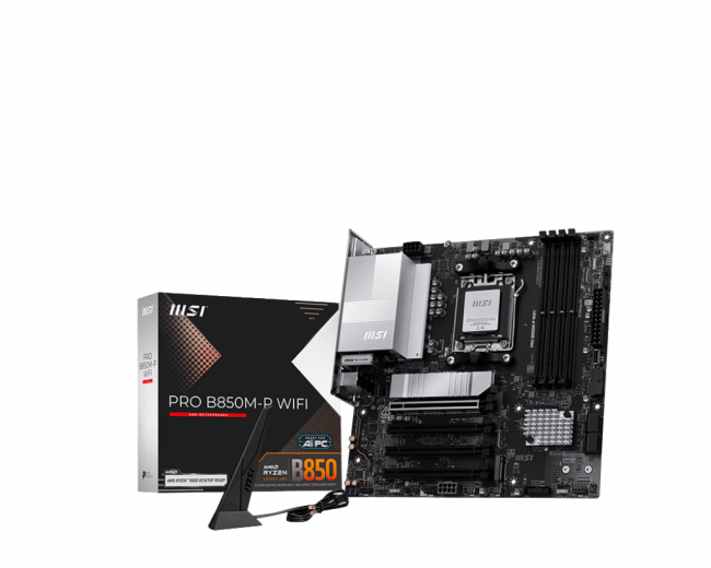 Материнская плата MSI PRO B850M-P WIFI — для бизнеса и офиса