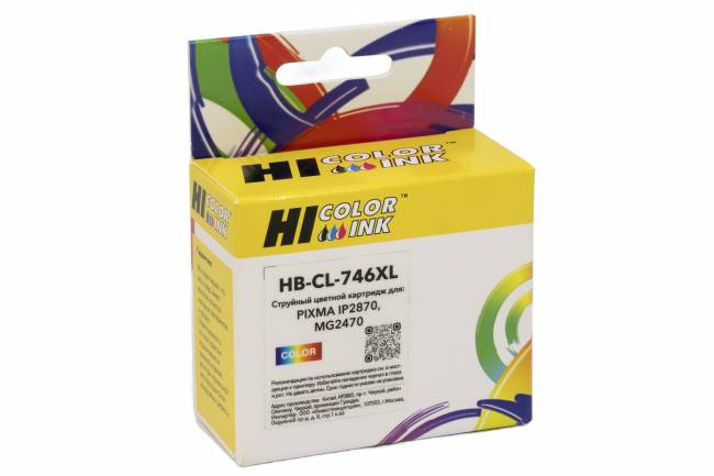 Картридж Hi-Black (HB-CL-746XL) для Canon PIXMA IP2870/MG2470, Color — для бизнеса и офиса