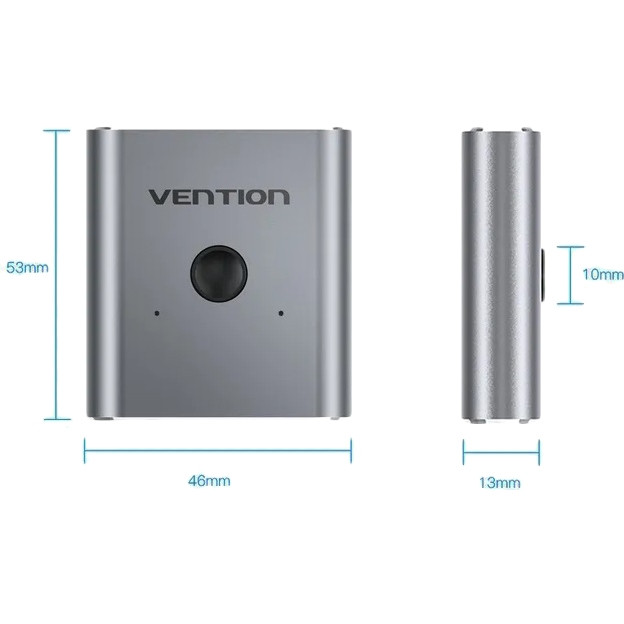 Переключатель - разветвитель Vention HDMI v2.0 двунаправленный 2x1/1x2 Переключатель-разветвитель Vention HDMI v2.0 19F x 2/HDMI 19F (AFUH0)