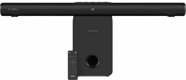 Саундбар SVEN SB-2150A, черный (180 Вт,USB,HDMI,ПДУ,Optical, Bluetooth,дисплей, беспроводной сабвуфер) Sven SB-2150A