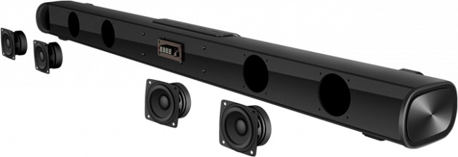 Саундбар SVEN SB-2150A, черный (180 Вт,USB,HDMI,ПДУ,Optical, Bluetooth,дисплей, беспроводной сабвуфер) Sven SB-2150A