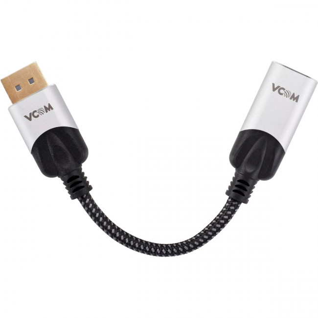 Адаптер DisplayPort(M) ---> HDMI(F) 0.15m 8K@60Hz VCOM <CG6218M-0.15> Переходник VCOM DisplayPort M/HDMI F (CG6218M-0.15)