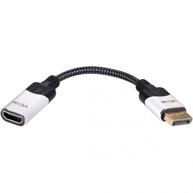 Адаптер DisplayPort(M) ---> HDMI(F) 0.15m 8K@60Hz VCOM <CG6218M-0.15> Переходник VCOM DisplayPort M/HDMI F (CG6218M-0.15)