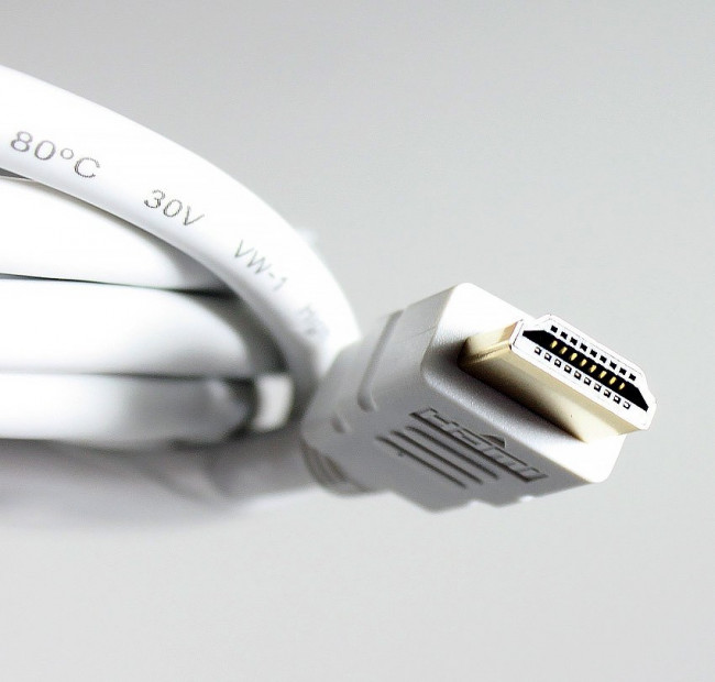 Кабель HDMI 19M/M ver 2.0, 3М, белый  Aopen <ACG711W-3M> AOpen HDMI (m) - HDMI (m) 3м — для бизнеса и офиса