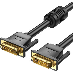 Кабель Vention DVI-D Dual link 25M/25M с ферритовым фильтром - 1.5м. Кабель Vention DVI-D(m)/DVI-D(m) - 1.5 м (EAABG)