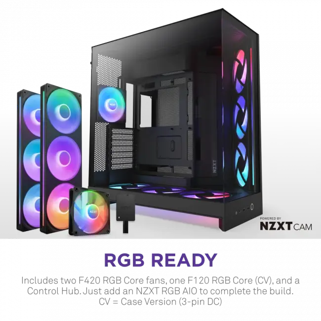 Корпус без блока питания NZXT H9 Flow RGB+ CM-H92FB-P1 — для бизнеса и офиса