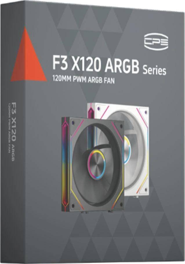 Вентилятор для корпуса PcCooler F3 X120R ARGB BK — для бизнеса и офиса