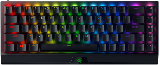 Игровая клавиатура Razer BlackWidow V3 Mini HyperSpeed (Yellow Switch) - Russian Layout Razer BlackWidow V3 Mini