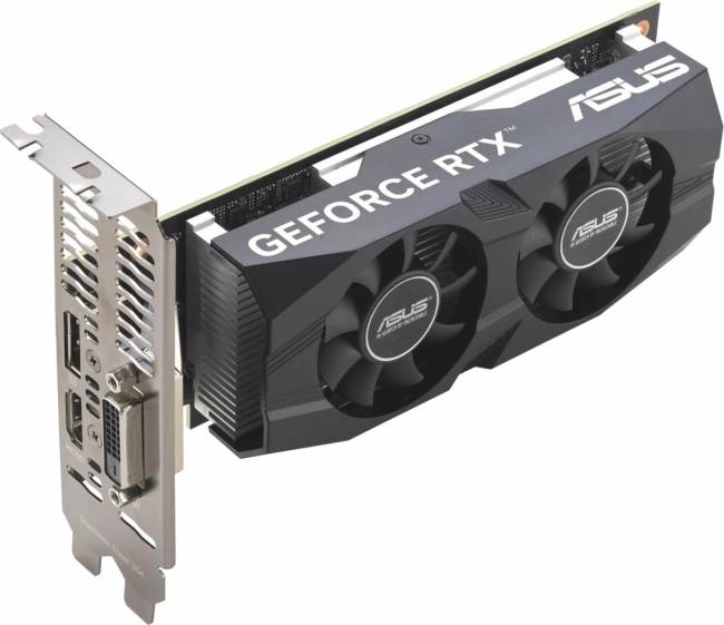 Видеокарта ASUS RTX3050-O6G-LP-BRK — для бизнеса и офиса