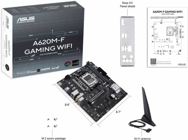 Материнская плата ASUS A620M-F GAMING WIFI — для бизнеса и офиса