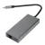 Адаптер Type-Cm --> RJ-45+2USB3.0(f) +PD100Вт  Alum  Shell VCOM <CU459> VCOM CU459